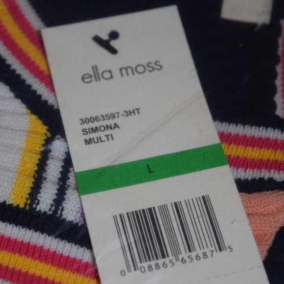 Ella Moss Pink & Black  Simona Bodycon Dress L - Picture 6 of 7